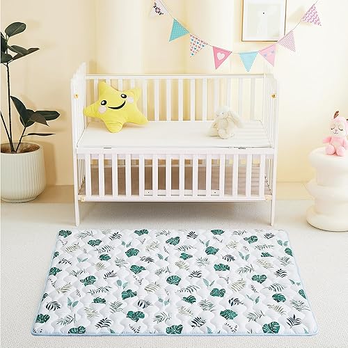 Miniatura 8 de Tapete de juego para bebé de 50 x 50 pulgadas, extra grueso y grande, tapete de juego acolchado suave antideslizante para bebés, niños pequeños,