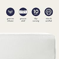 Vista 6 de Best Price Mattress - Colchón de 6 pulgadas Queen corto para RV, de espuma viscoelástica con té verde