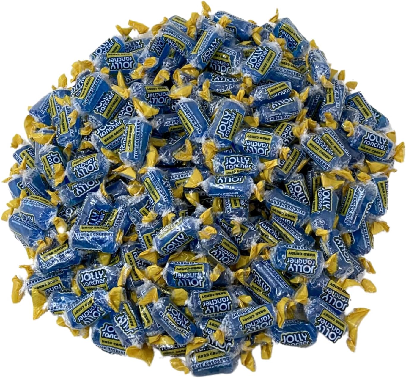 Jolly Ranchers Hard Candy 3lbs- All Blue Raspberry Individually Wrapped Delicious Fresh Candy, 48oz (Packaging Might Vary)