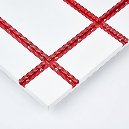 Miniatura 5 de Pista T de 48 pulgadas con tornillos para madera, perfil de doble corte universal en T con agujeros de montaje preperforados, carpintería, arenado