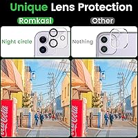 Vista 6 de 3 Pack Privacy Screen Protector for iPhone 11 6.1 Inch with 3 Pack Camera Lens Protector, Anti Spy Tempered Glass Film, Anti-Scratch, Touch