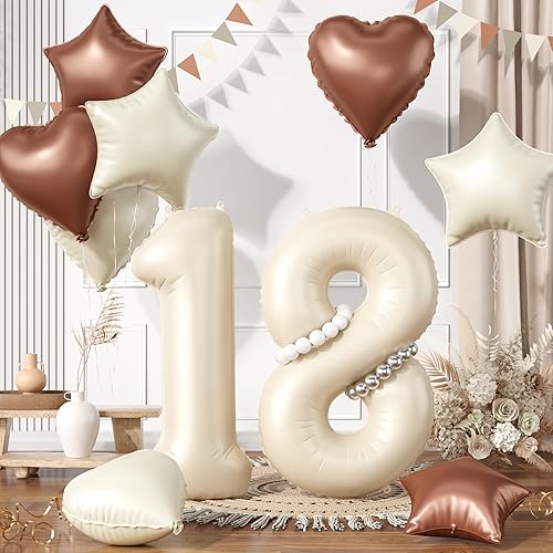 Miniatura 81 de Globos rosa pastel 25, juego de globos rosa bebé número 25, globo de papel de aluminio con estrella y corazón rosa con globo largo para mujeres y
