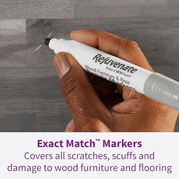 Rejuvenate Exact Match Wood Furniture & Floor Repair Markers 6 Ct, White