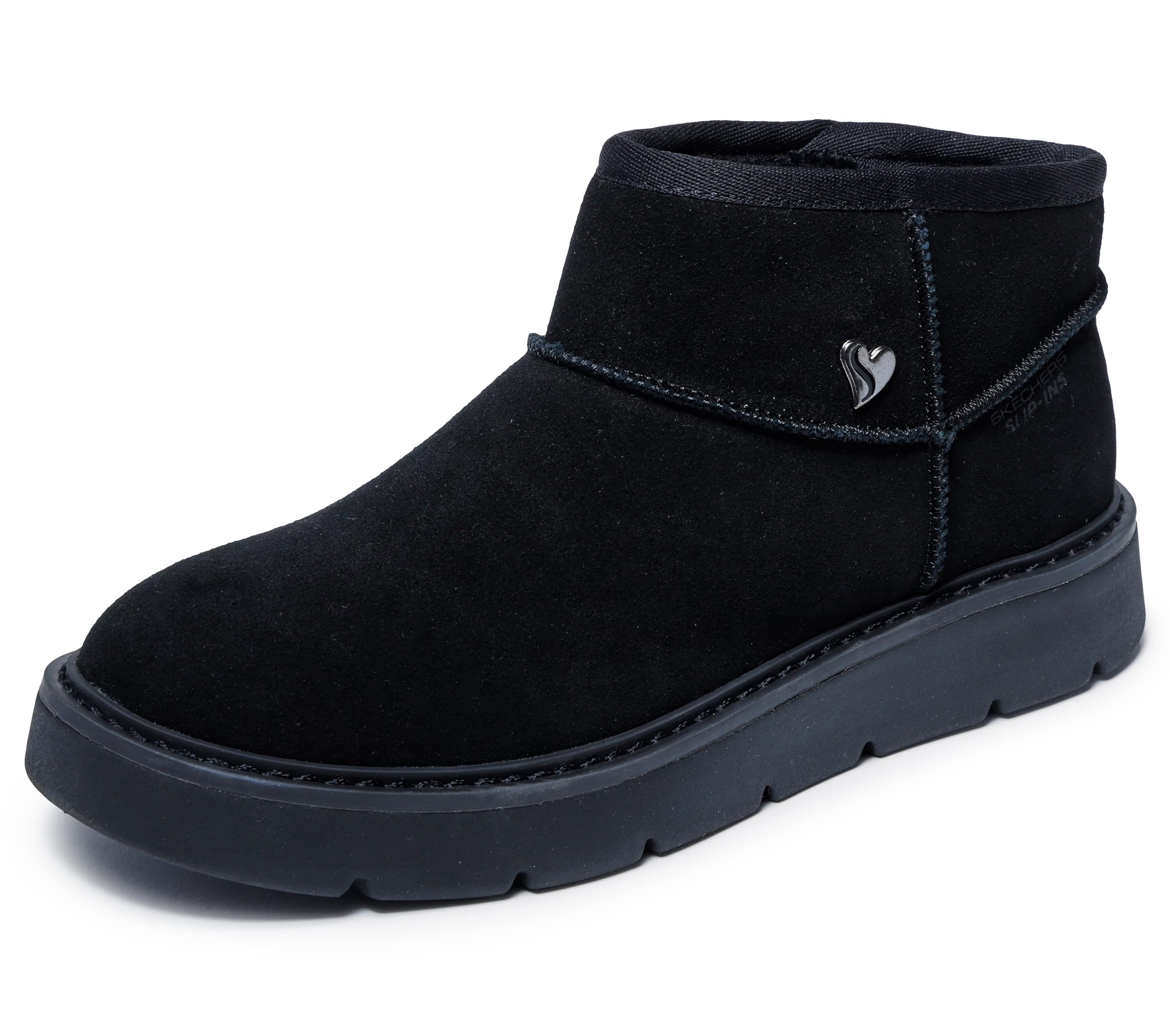 Skechers Keepsakes - Botas de Nieve para Mujer con Manos Libres, Negro/​Negro, 39 EU