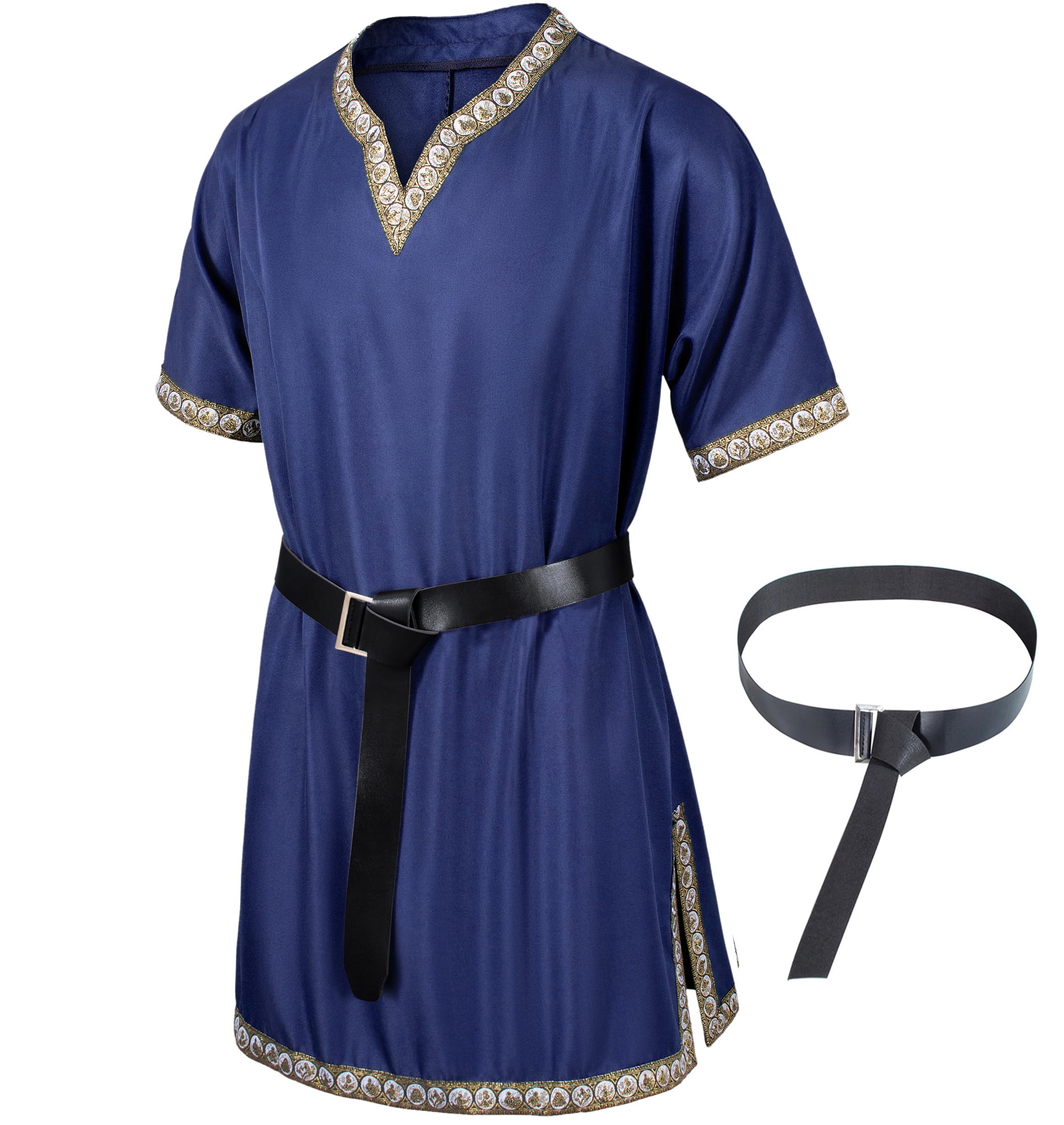 Snapklik.com : Mens Medieval Costume Viking Pirate Tunic Knight Warrior ...