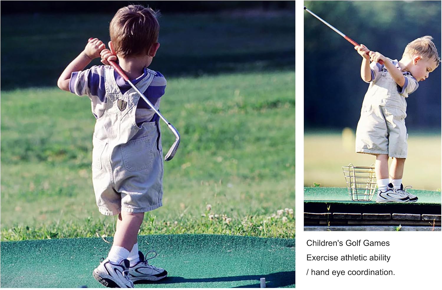 Golf Accessories Telescopic Practice Golf Club Sports Toys Games Golf Toys Set Clubs Kindergarten for 3y+ Kids Toddlers Girls Boys (Grey 3Packs)