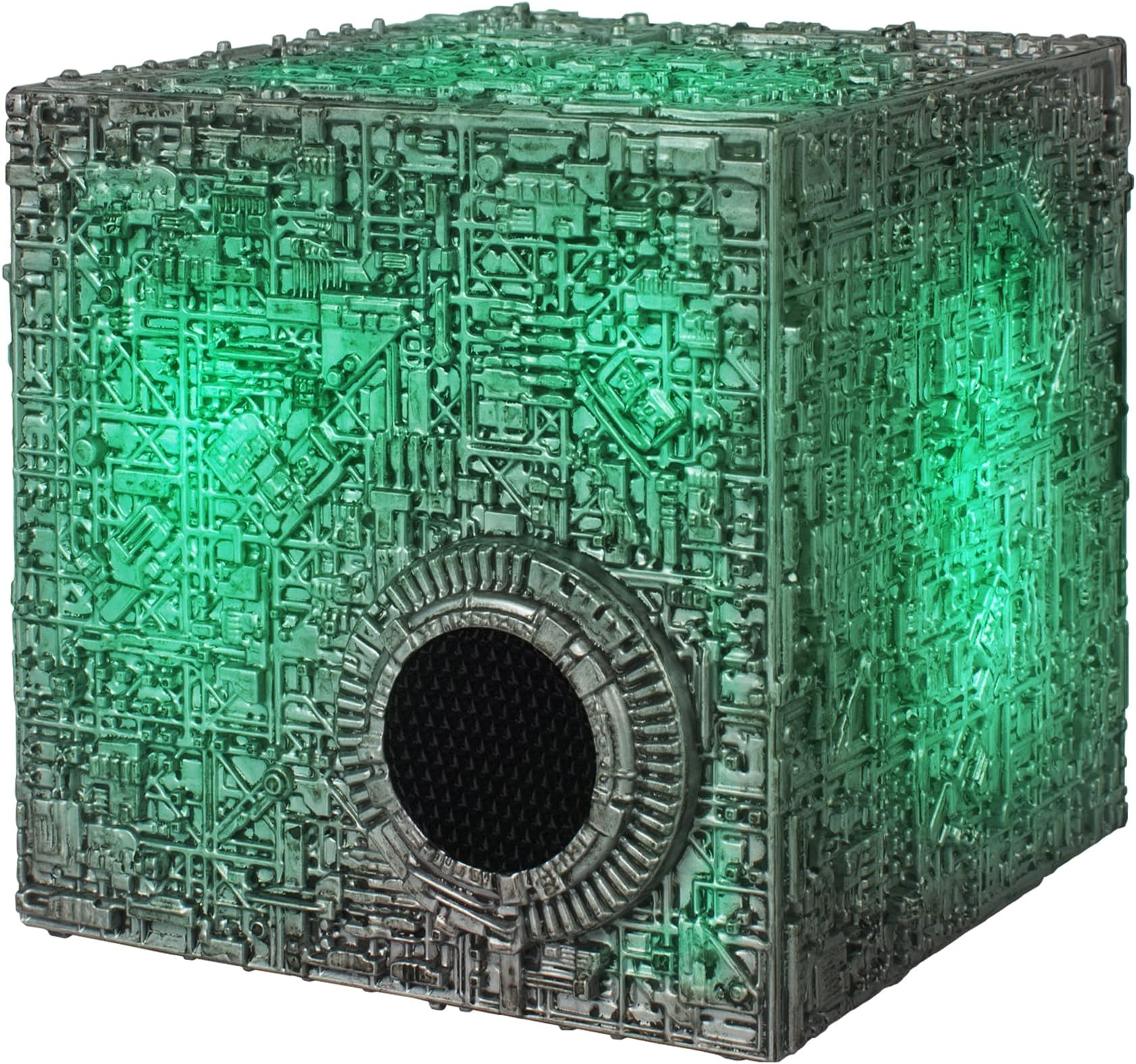Star Trek Borg Cube Bluetooth Speaker with Illumination, Borg Quotes & SFX