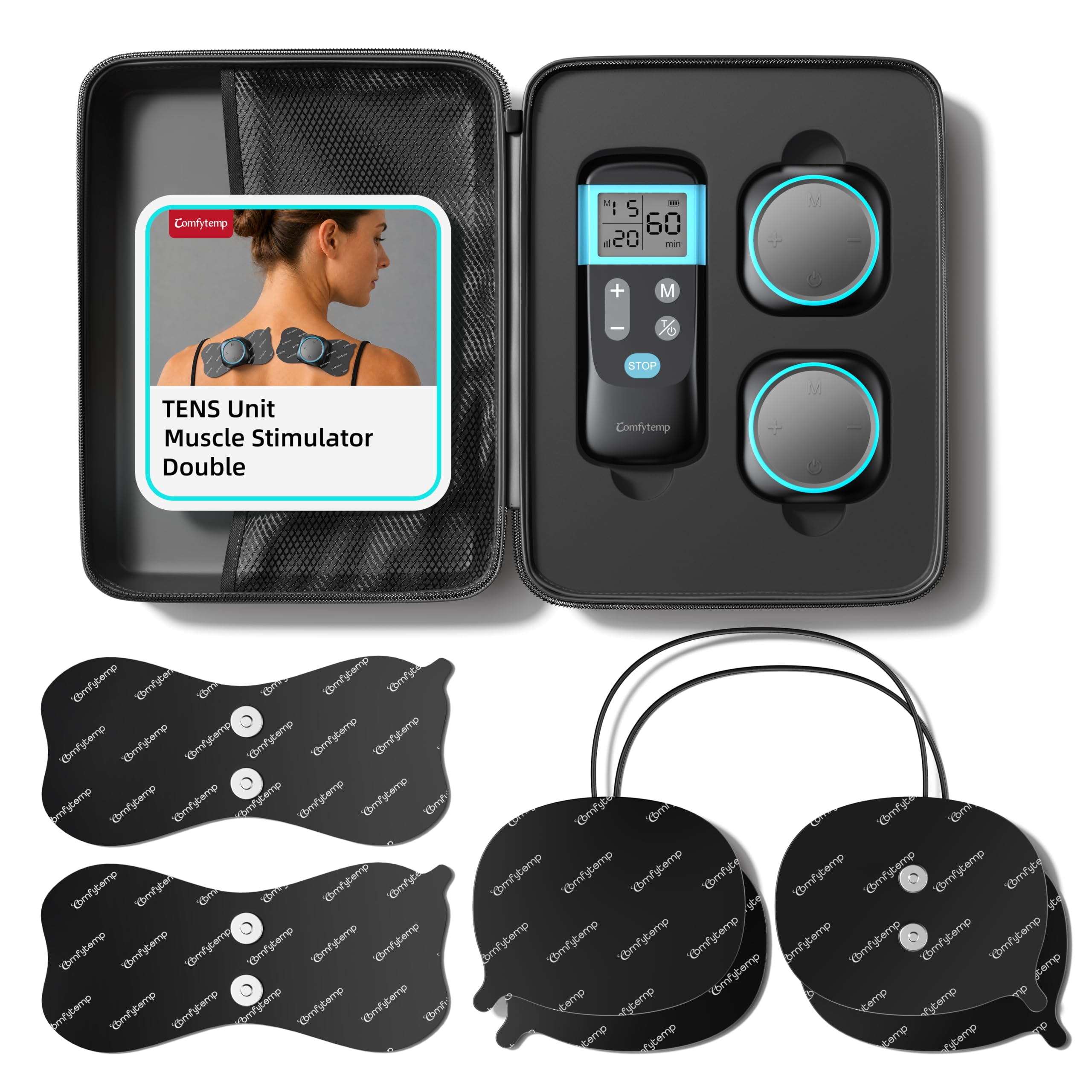 Comfytemp 30 Modes Wireless TENS Unit Muscle Stimulator for Pain Relief — Amazon image 9