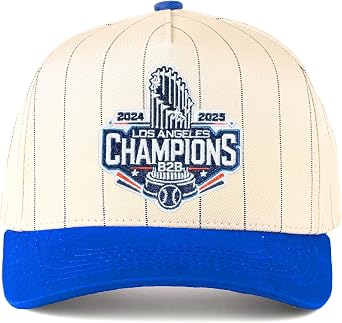 Los Angeles Baseball 2025 & 2024 Champions Baseball Pinstripe Hat