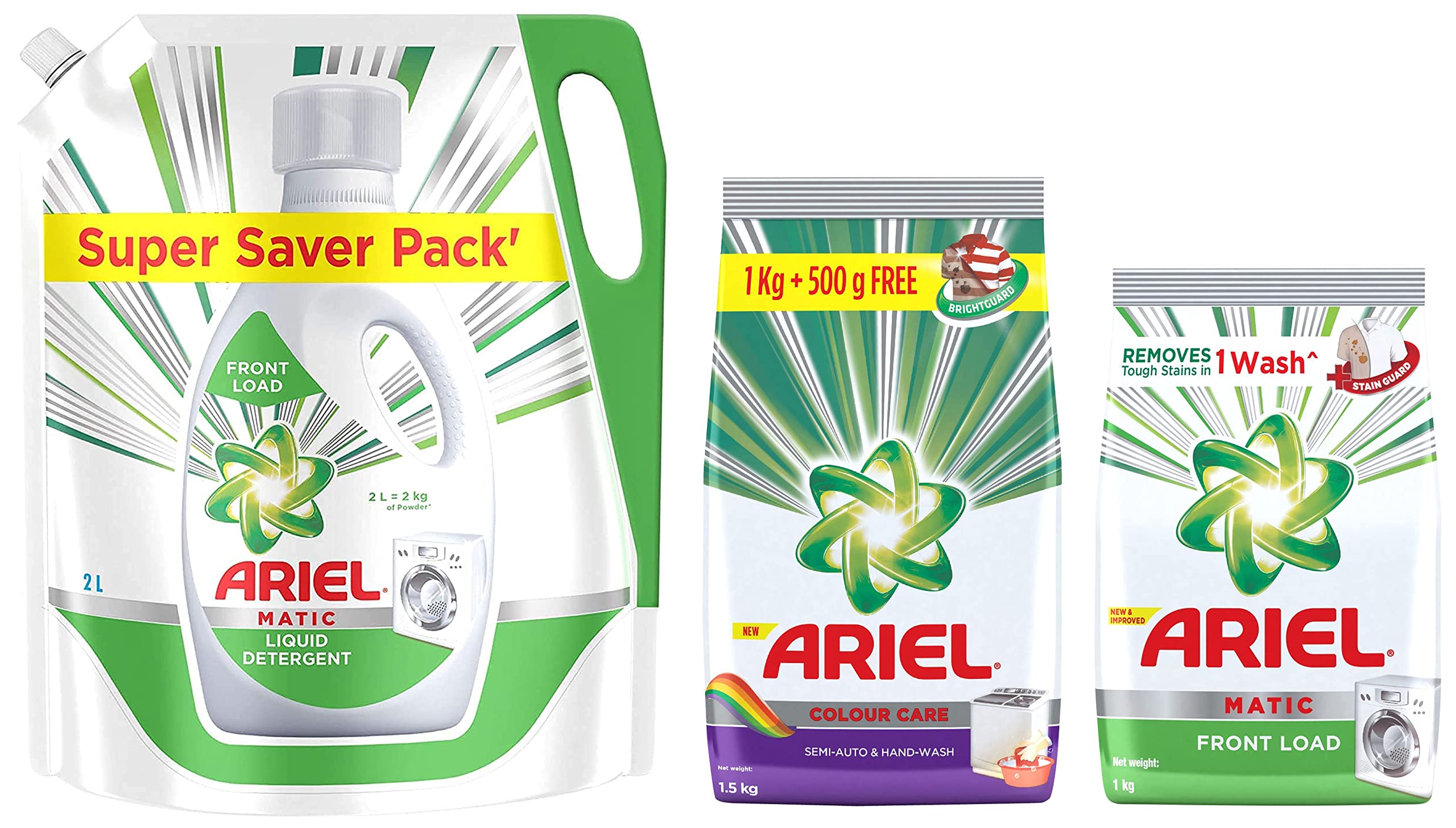 Buy Ariel Matic Liquid Detergent Front Load Refill Pouch, 2 Litre
