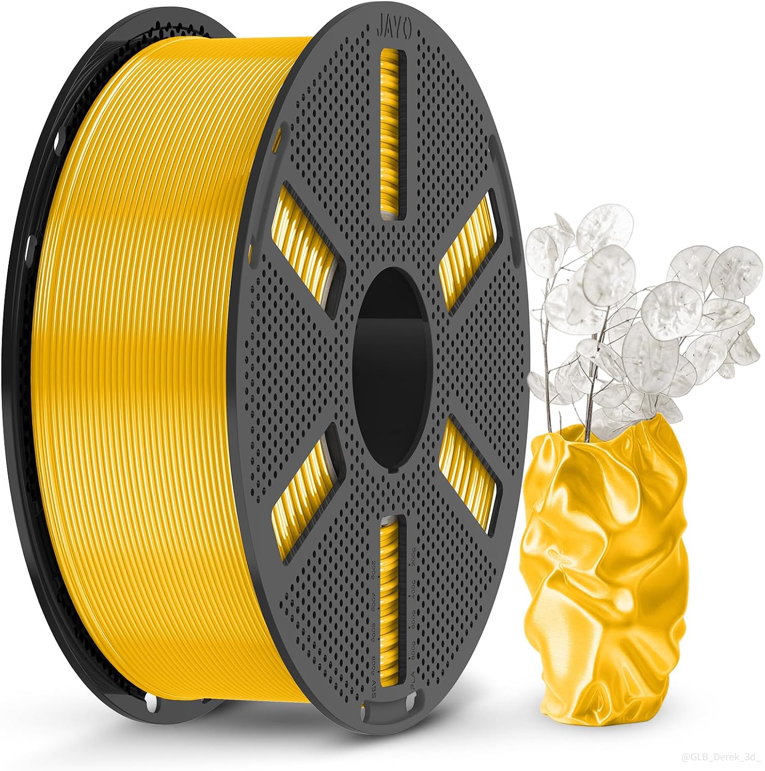 JAYO Filament PLA Silk 1,75 mm, Shiny PLA do drukarki 3D, PLA złoty