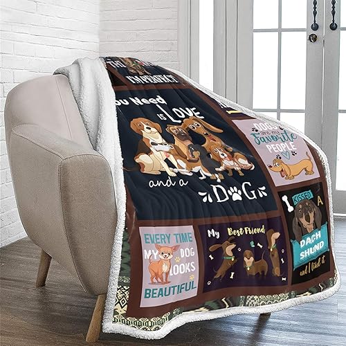 Miniatura 5 de Manta de forro polar para perro, manta suave para cachorros, ligera, cálida y acogedora con patrón de perro para todas las estaciones, sofá de cama,