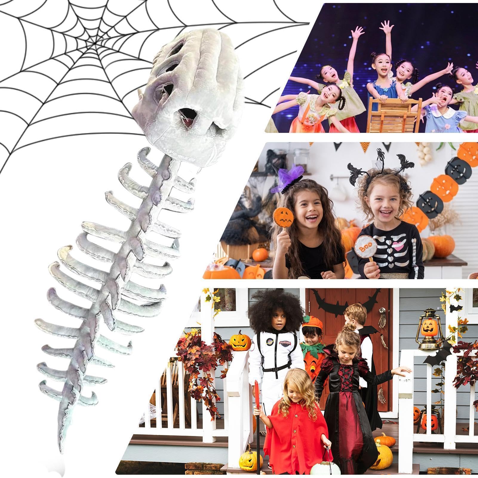 Kostium Dinozaura Dla Dzieci Pluszowe Zabawki Szkielet Do Noszenia | Halloween Rekwizyty Cosplay Czaszka Zwierzęca Dla Dorosłych Kobiet Mężczyzn Dziewcząt Chłopców Na Bal Maskowy