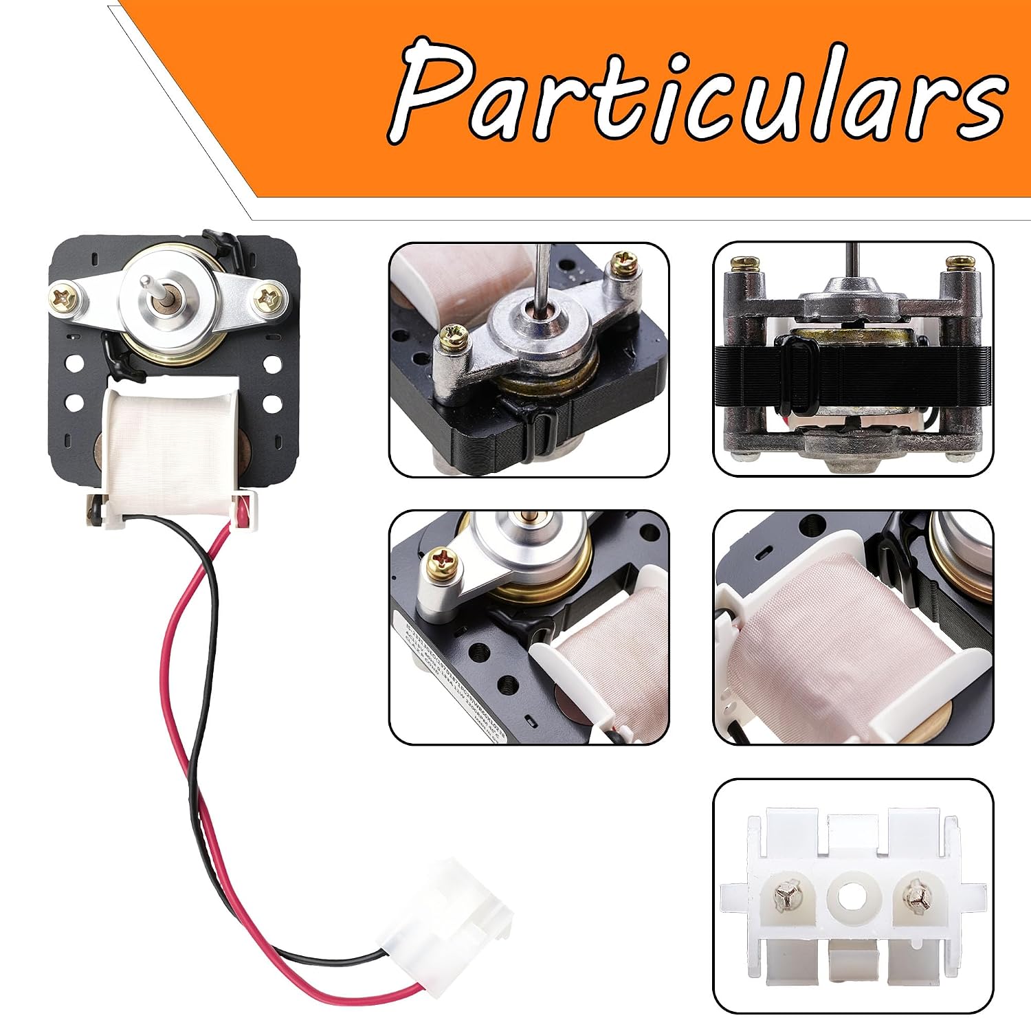 WR60X10238 Condenser Fan Motor for Refrigerator Replace 1266154