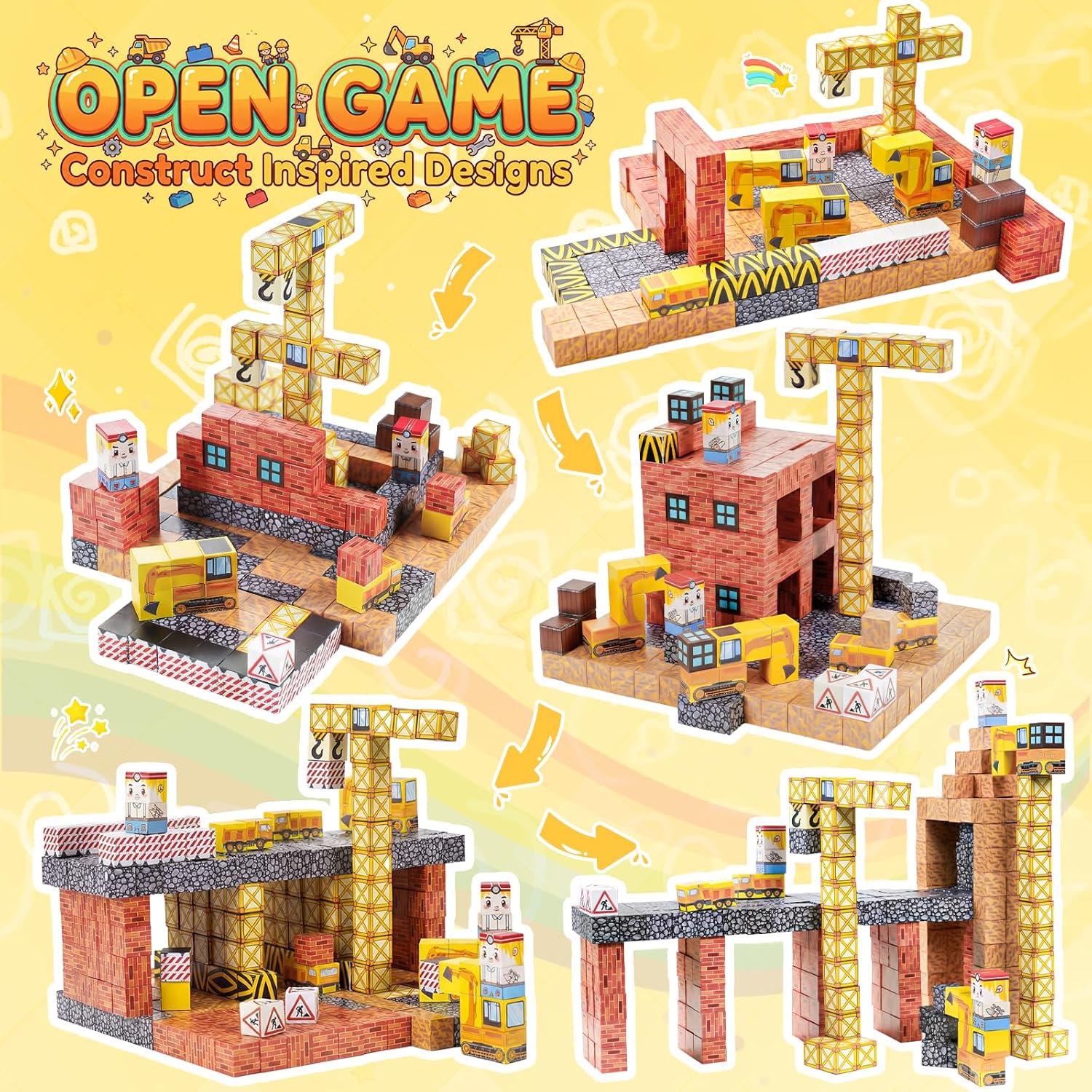 Magnetic Building Blocks for Kids Ages 3-12+, 100PCS STEM Educational Magnet Toys, Magnetic Tiles Build Cubes, Ideal Gift for Toddlers Boys Christmas Birthday Girls Grandkids