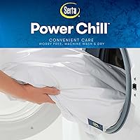 Vista 7 de SERTA Power Chill - Protector de funda de colchón suave y cómodo, resistente a las manchas y al agua, con bolsillo profundo de 15 pulgadas
