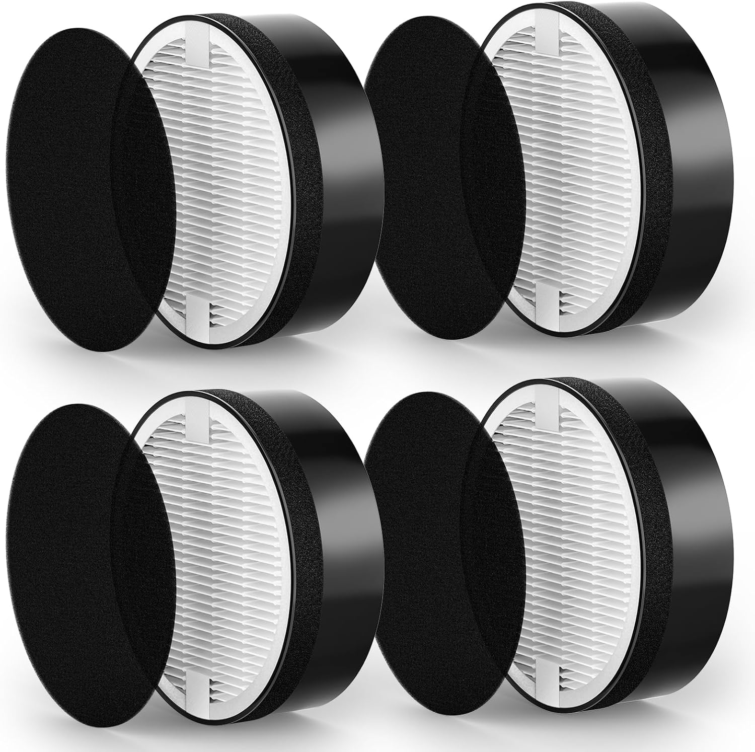 LV-H-132 Replacement Filter Compatible with LEVOIT LV-H-132 Air Puri-fier Replacement Filter, Part # LV-H-132-RF, 4 Pack