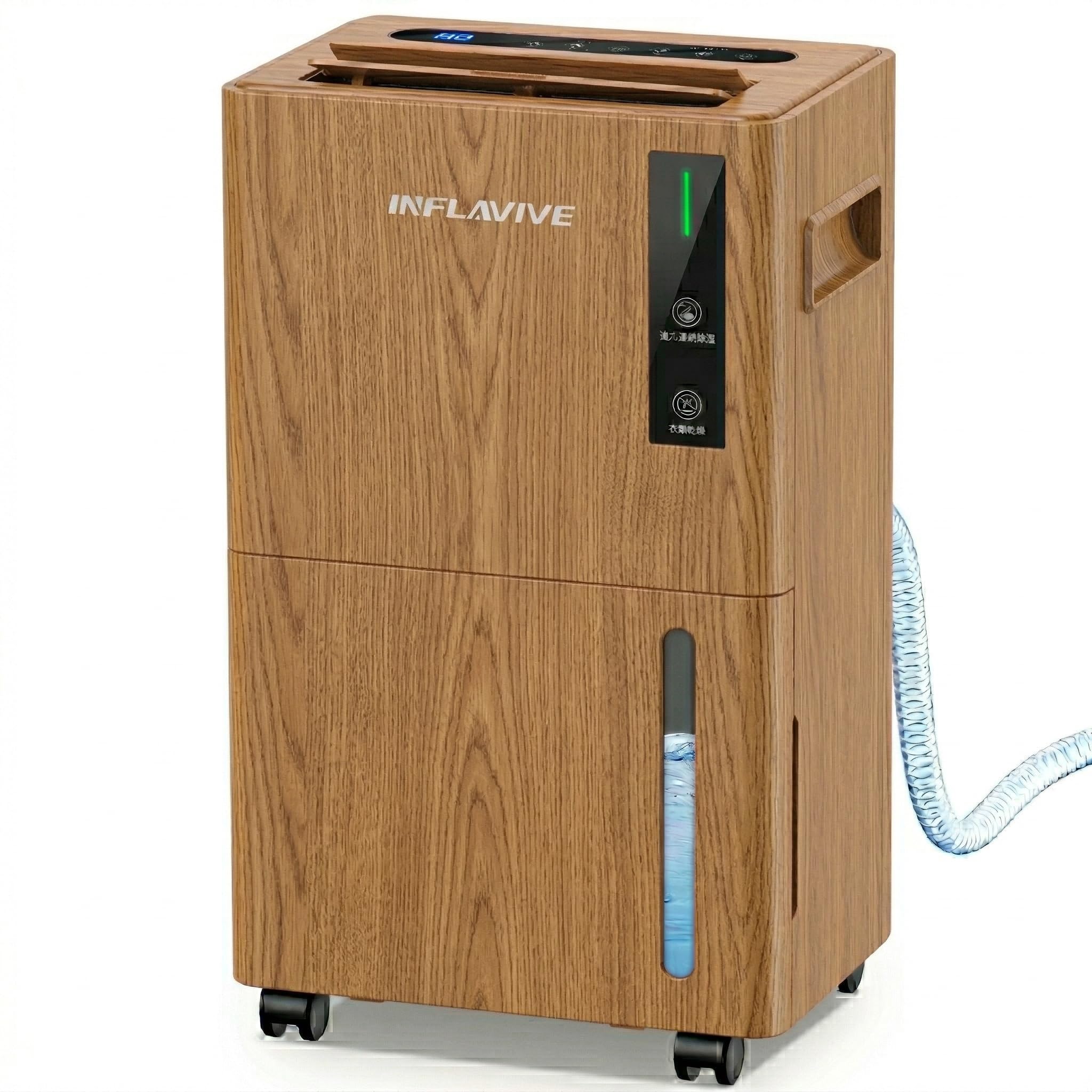 INFLAVIVE コンプレッサー式除湿機 衣類乾燥モード搭載 除湿機 部屋干し Amazon | 除湿機 衣類乾燥 コンプレッサー式 静音 12L/日 35畳 部屋