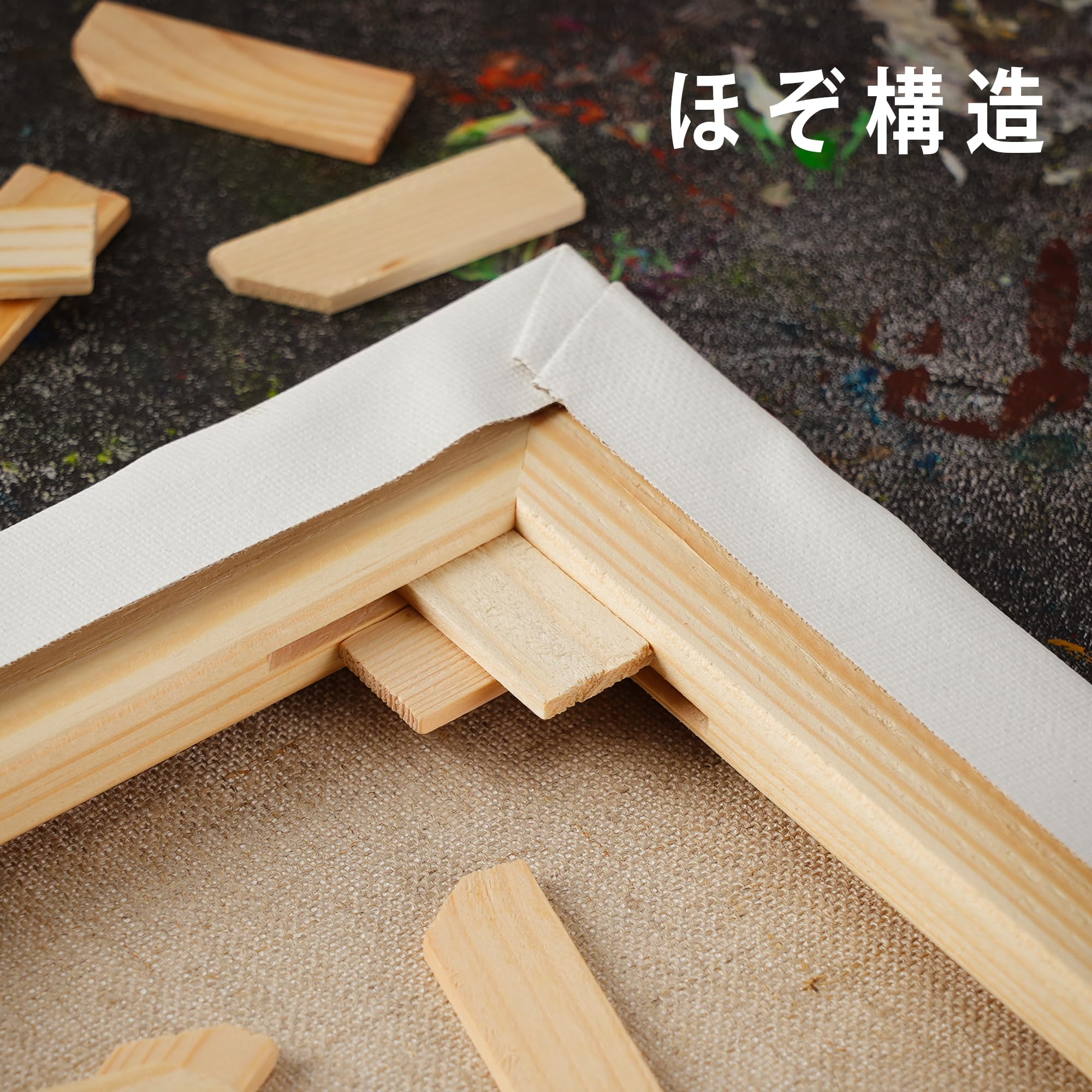 Amazon.co.jp: PHOENIX 全麻 中目纹布面 張りキャンバス F10 (53.0