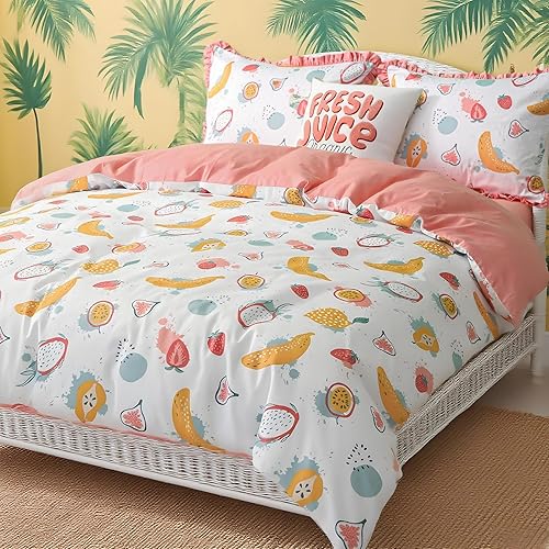 Miniatura 2 de Simple&Opulence Funda de edredón 100% algodón orgánico para niños y adolescentes, funda de edredón suave de 3 piezas con cierre de cremallera, juego