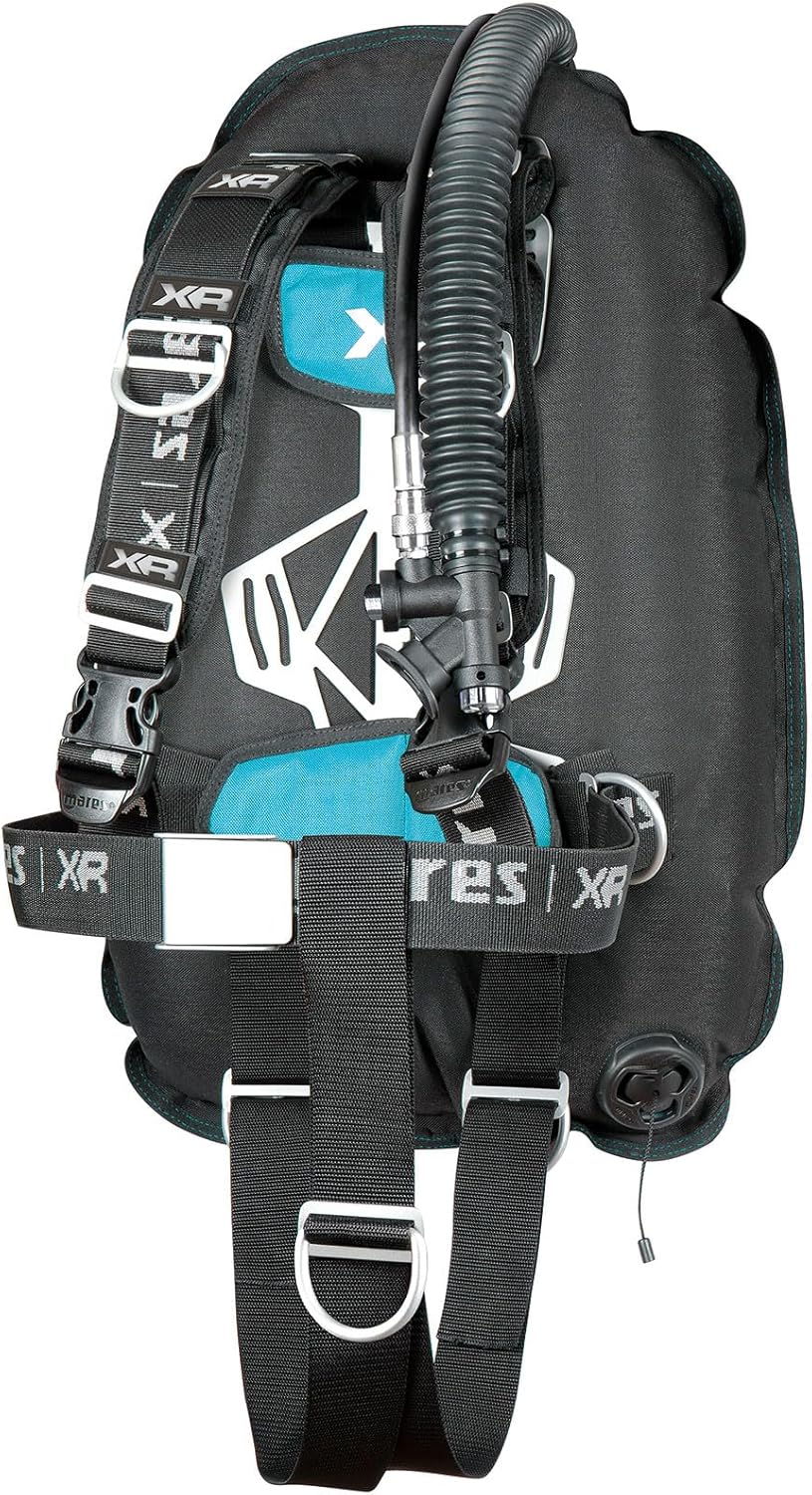 Mares XR-Rec Trim Single Backmount Set - Ultra Lightweight Fully Adjustable Harness Technical Scuba Diving Buoyancy System for Travelling