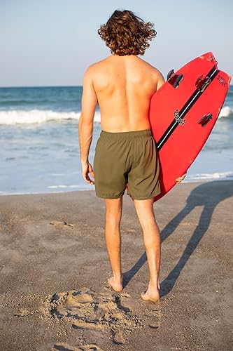 Miniatura 4 de Cozople Traje de baño para hombre con forro de compresión 5.5 entrepierna anti rozaduras playa secado rápido