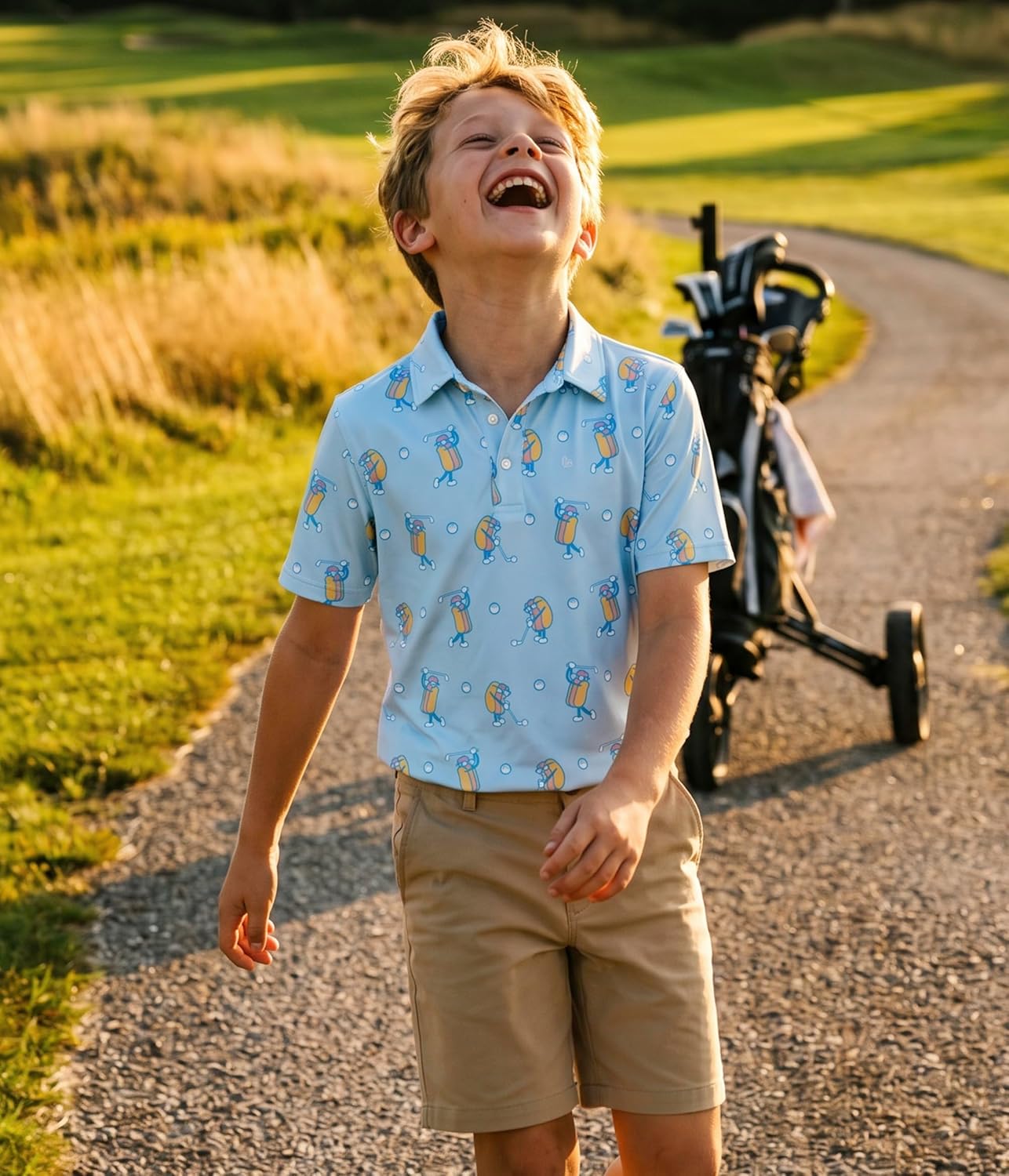 Tipsy Elves Kids and Toddlers Golf Shirts - Athletic Comfort Fit with Quick Dry Material