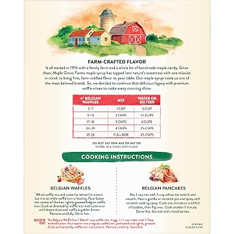 Maple Grove Farms Belgian Waffle Mix, 24 Ounce