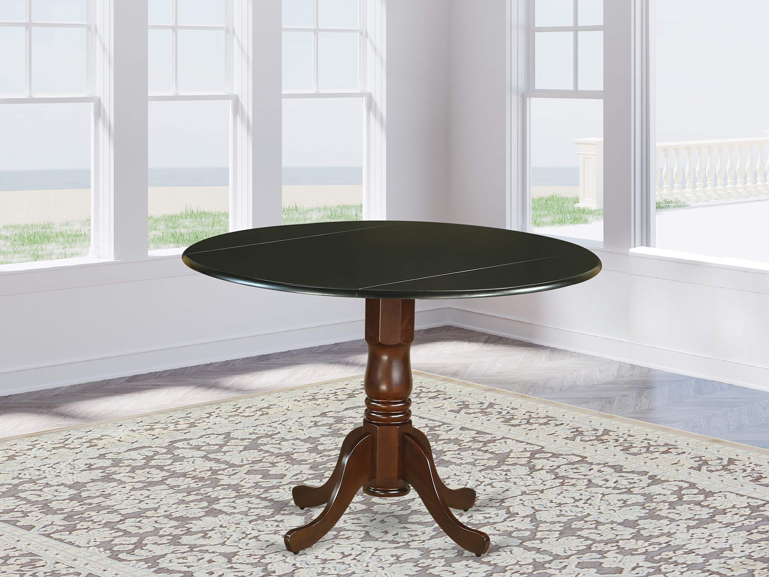 Buy East West Furniture DLTBMATP Dublin Round Table with two 9" Drop