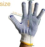 Safety Gants de travail, 24 Pack Gants en coton pour hommes & Gants pour la construction de garage pour femmes, points antidérapants