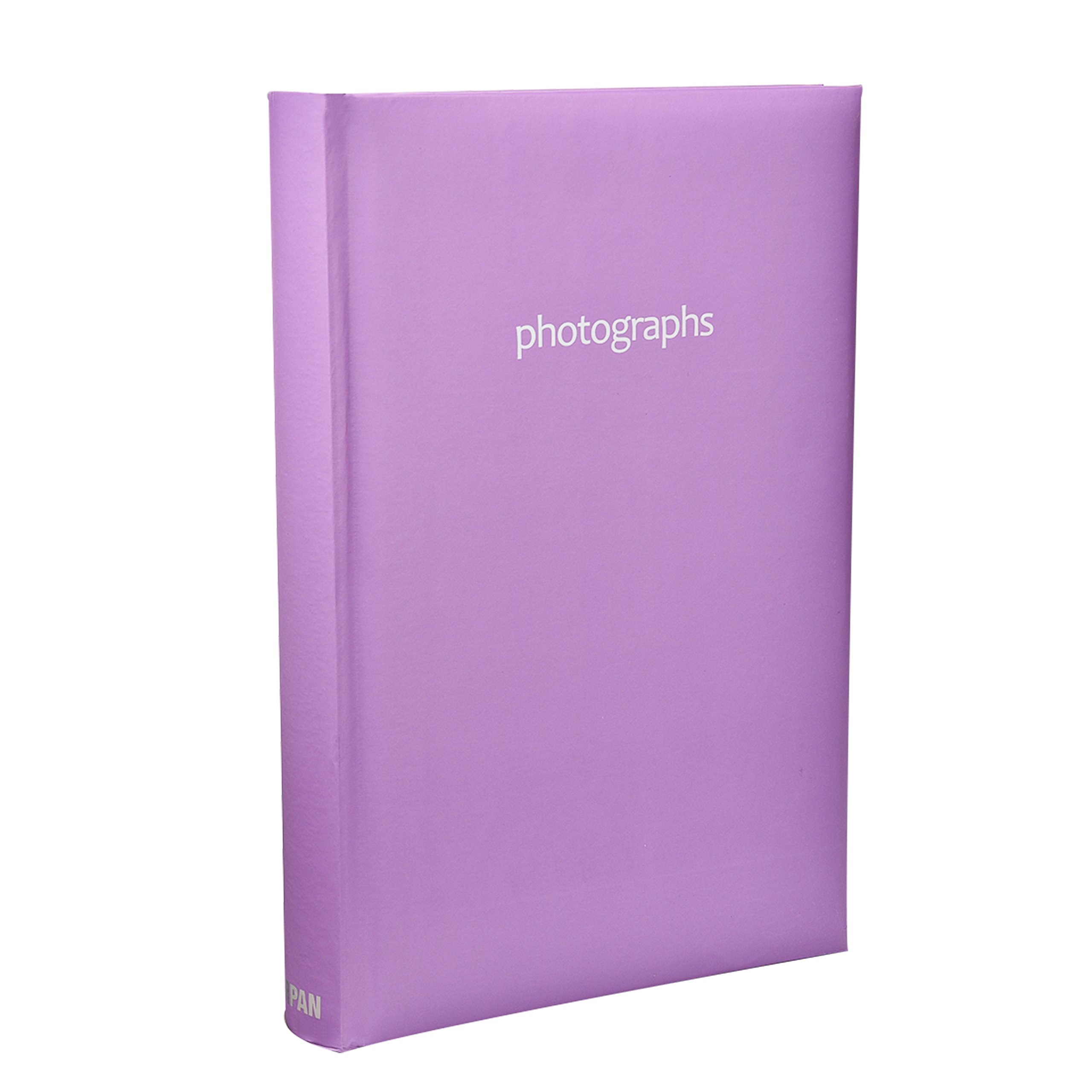 Arpan Purple Memo Slip In Photo Album – 300 Photo Album With Writing Space, Cd/Dvd Page & Index – Large 6X4 Photo For Memories, Holds 300 Photos – Perfect Photo Albums 6X4 300 Photos Slip In (Purple)