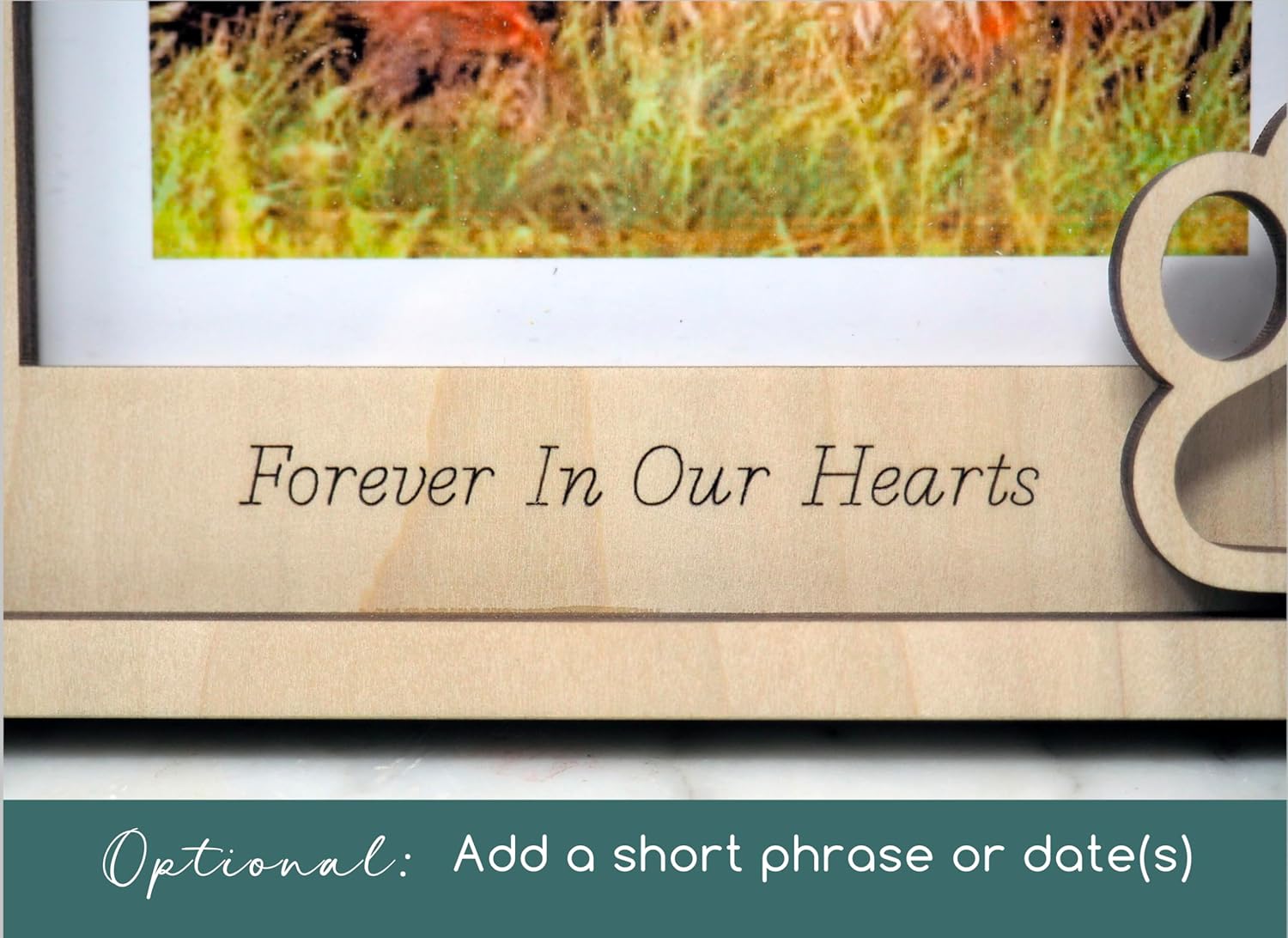 Personalized Dog Picture Frame, Pet Memorial Gift, Dog Memorial Frame, Engraved and Laser Cut Wood, 4x6 or 5x7