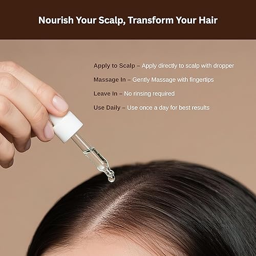 Miniatura 5 de Olivii HAIR-GRO - Suero de cuero cabelludo para adelgazamiento y desprendimiento del cabello, resultados rápidos, aumenta el crecimiento del