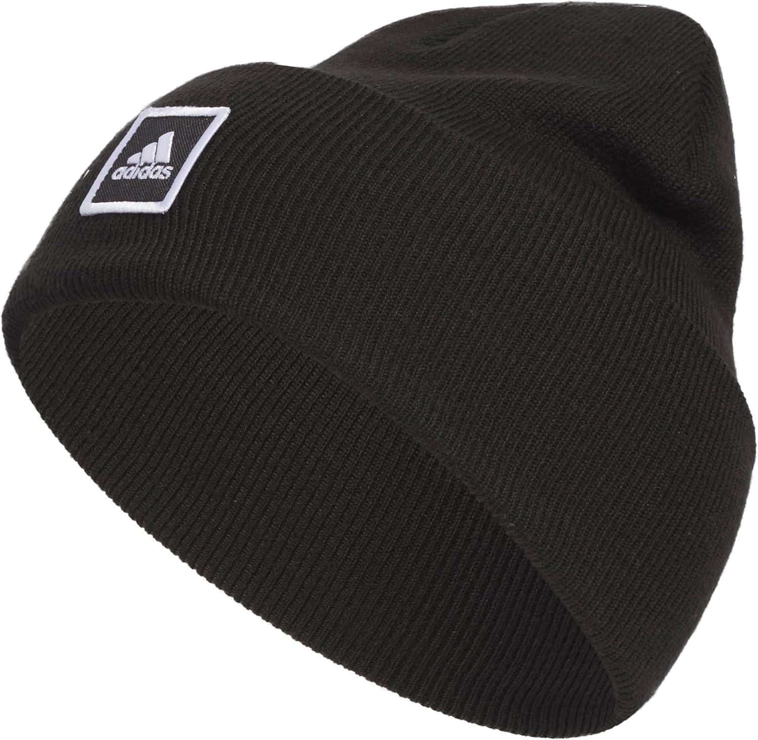 Adidas Womens Wide Cuff Tall Fit Beanie, Cuffed Slouchy Acrylic Knit Cap/Hat for Winter