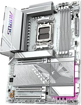 GIGABYTE X870E AORUS Elite WIFI7 ICE AMD AM5 LGA 1718 Motherboard, ATX, DDR5, 4X M.2, PCIe 5.0, USB4, WIFI7, 2.5GbE LAN, EZ-Latch,