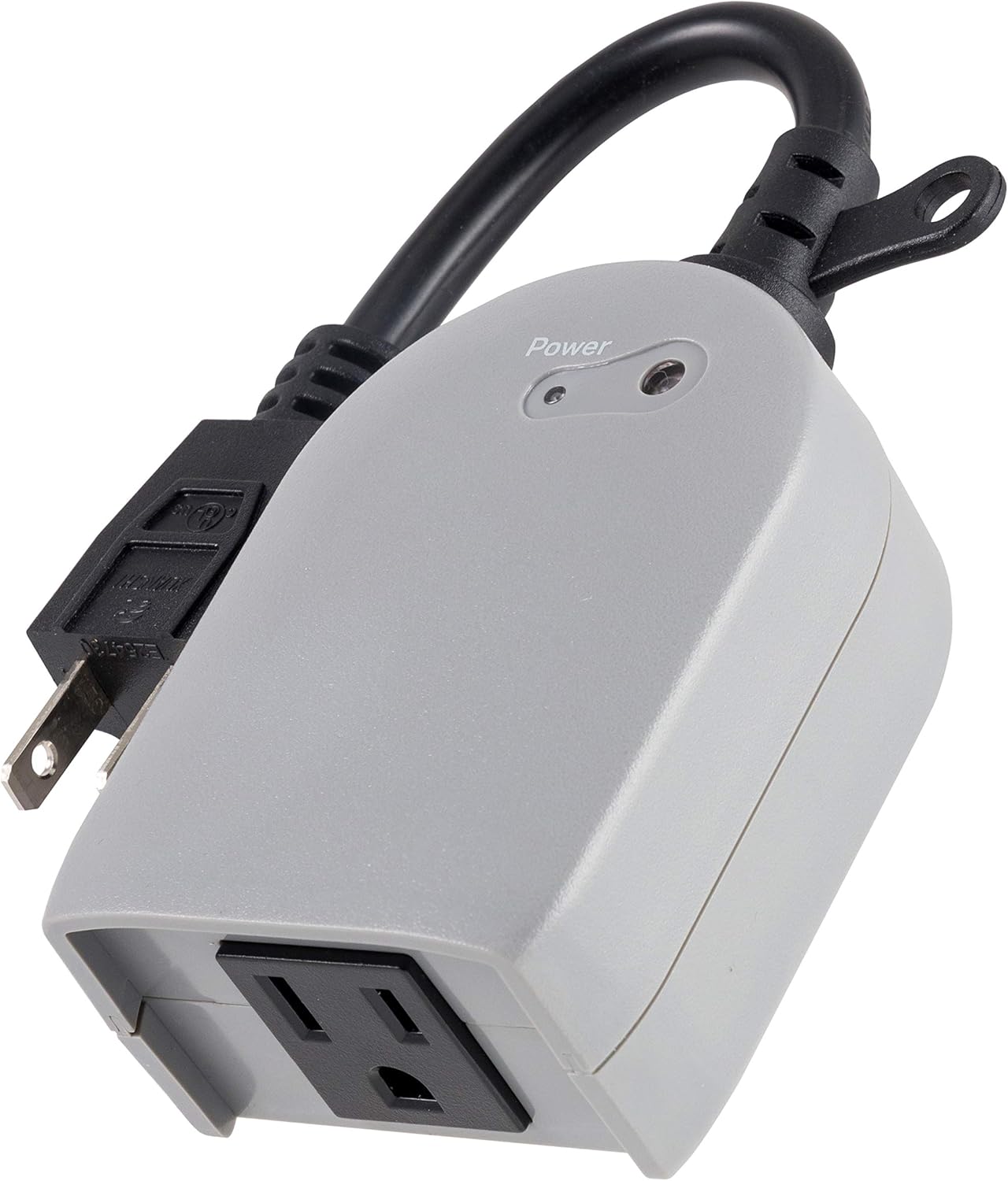 UltraPro Outdoor Plug-in Timer, Weather-Resistant, Dusk-to-Dawn, Simple Automation – 53634, Gray - - 