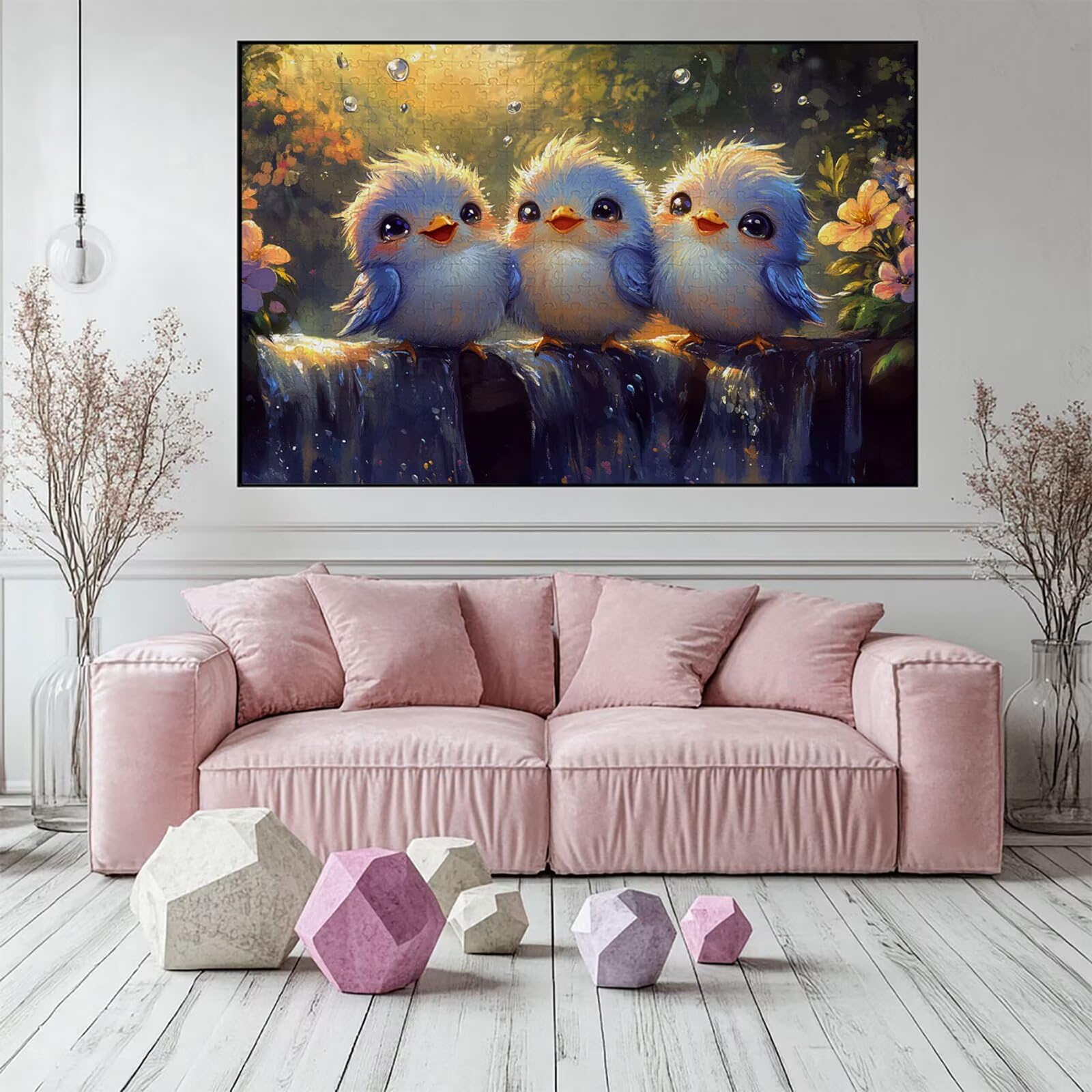 Puzzle 3000 elementów śliczne puzzle dla dorosłych ptak 122 x 81 cm Unikalne rzemiosło klasyczne 3D drewniana układanka do rodzinnych gier aktywnych, układanka zrób to sam do dekoracji ścian domu