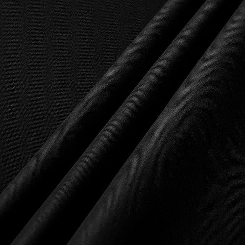 Miniatura 6 de sancua Paquete de 8 manteles rectangulares color negro de 60 x 120 pulgadas para mesa de 8 pies, resistentes a las manchas y a las arrugas,