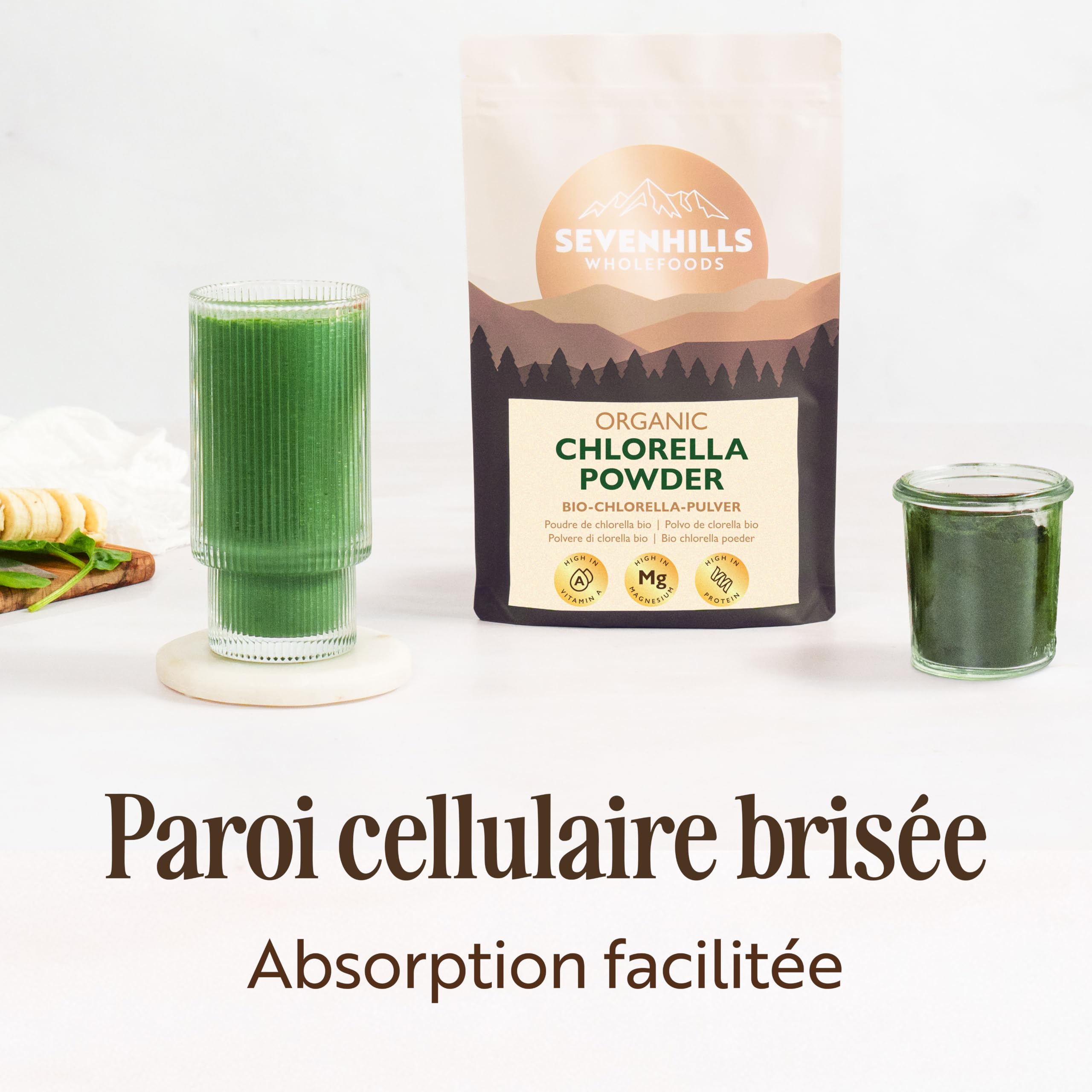 Sevenhills Wholefoods Poudre De Chlorella Bio 500g