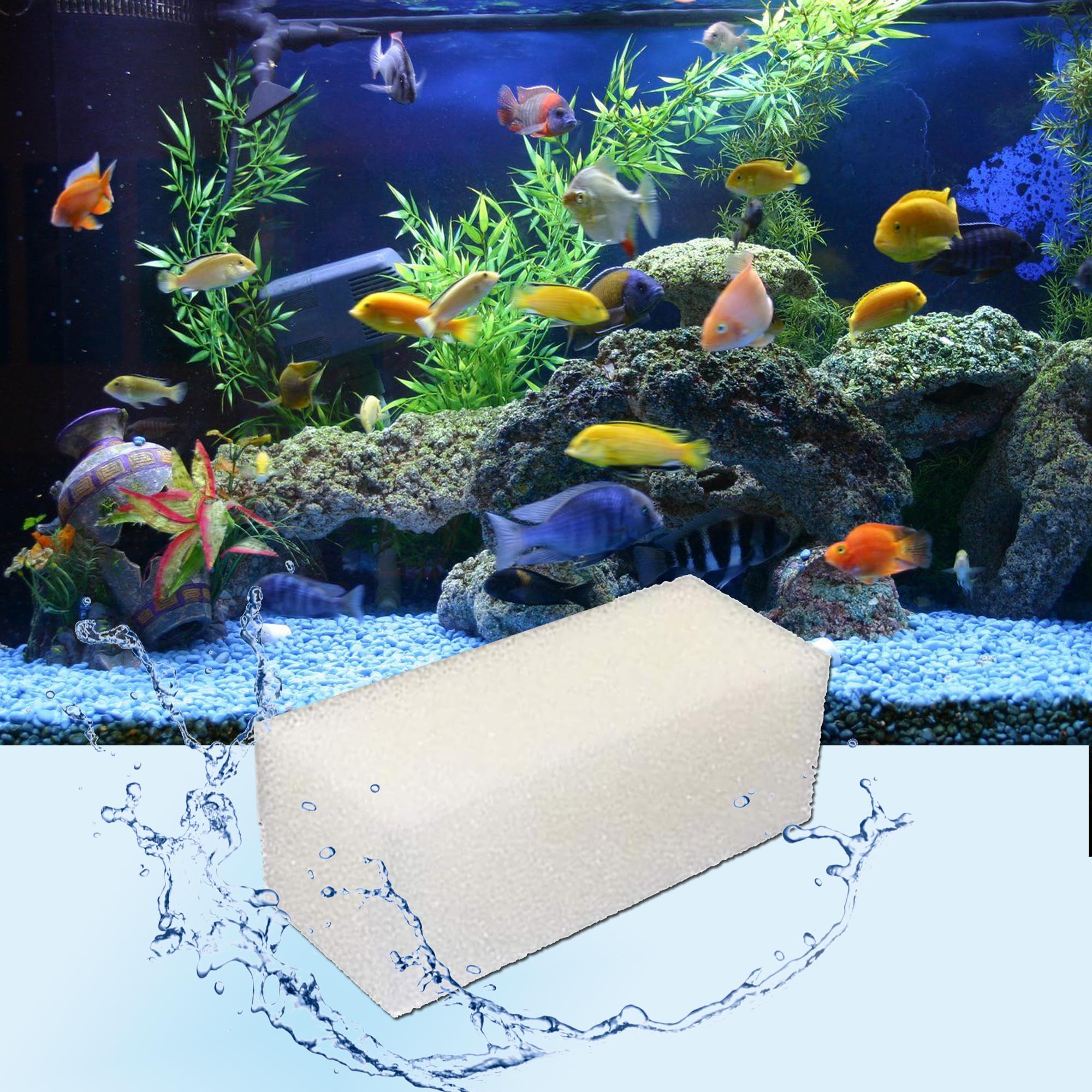 Ersatz-Filtereinsätze aus Schaumstoff, passend für Aqua Clear 110/500 AquaClear 20 PPI (6 Stück)
