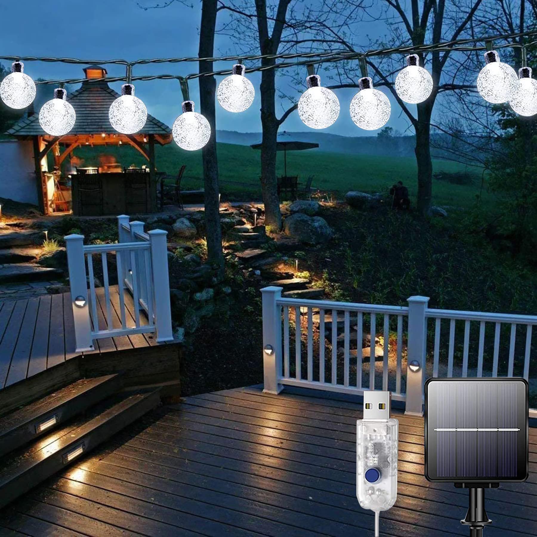 Bollengold 60 LED Solar String Lights Waterproof