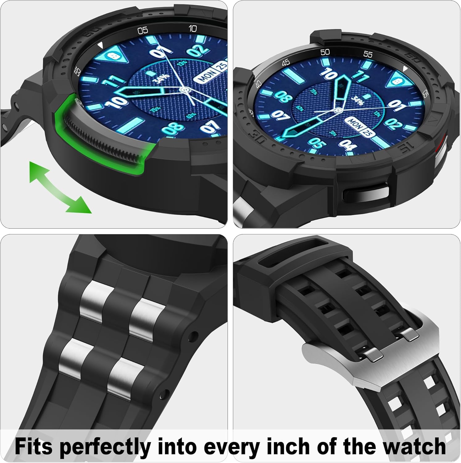 T-ENGINE Case Compatible with Galaxy Watch 4 Classic 46mm (2021), Not for Galaxy Watch 46mm in 2018 Version - Image 5