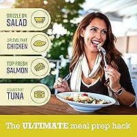 Vista 5 de Howl at the Spoon 's Lemon Dill 6-pack - Salsa de una sola porción, sabor versátil para pescado, pollo, tofu, ensaladas. Todo natural sin