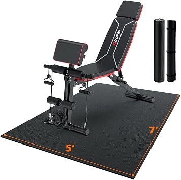 GIKPAL Adjustable Weight Bench - Workout Bench Press for Home Gym, Foldable Incline Decline Sit up Exercise Bench for Full Body Strength Training w/Leg Extension and Preacher Pad