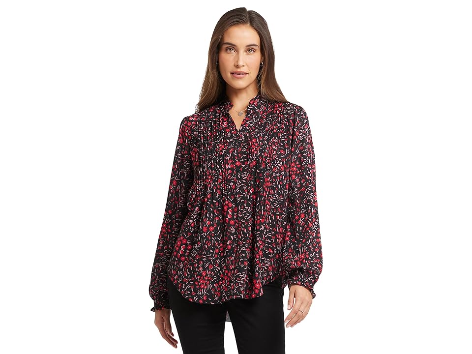 NYDJ Pleat Front Tunic (Beulah Basin) Women's Clothing INTERNATIONAL SHIPPING