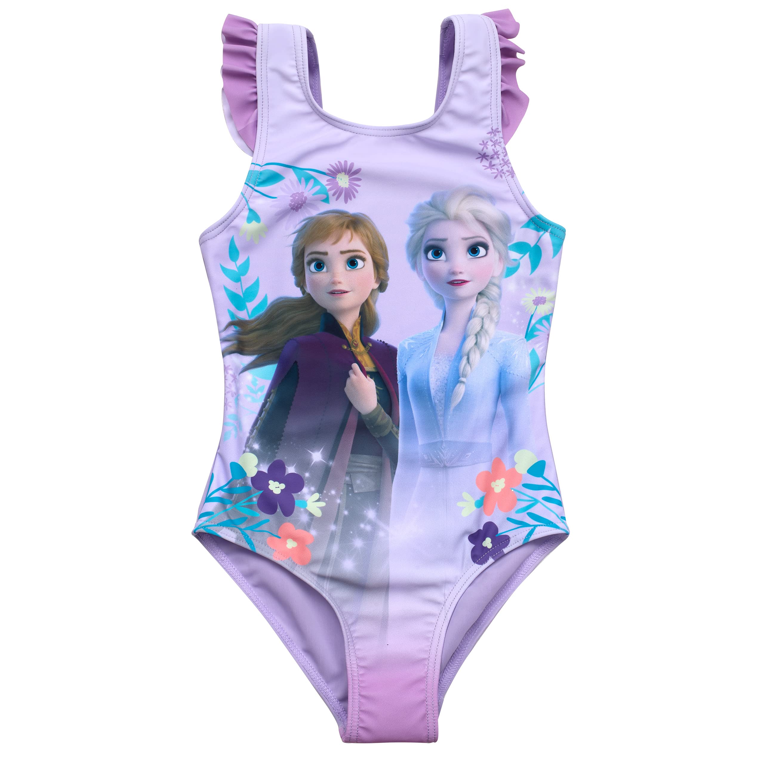 Frozen 2 Swimsuit Swimwear Anna and Elsa, lilac, 104