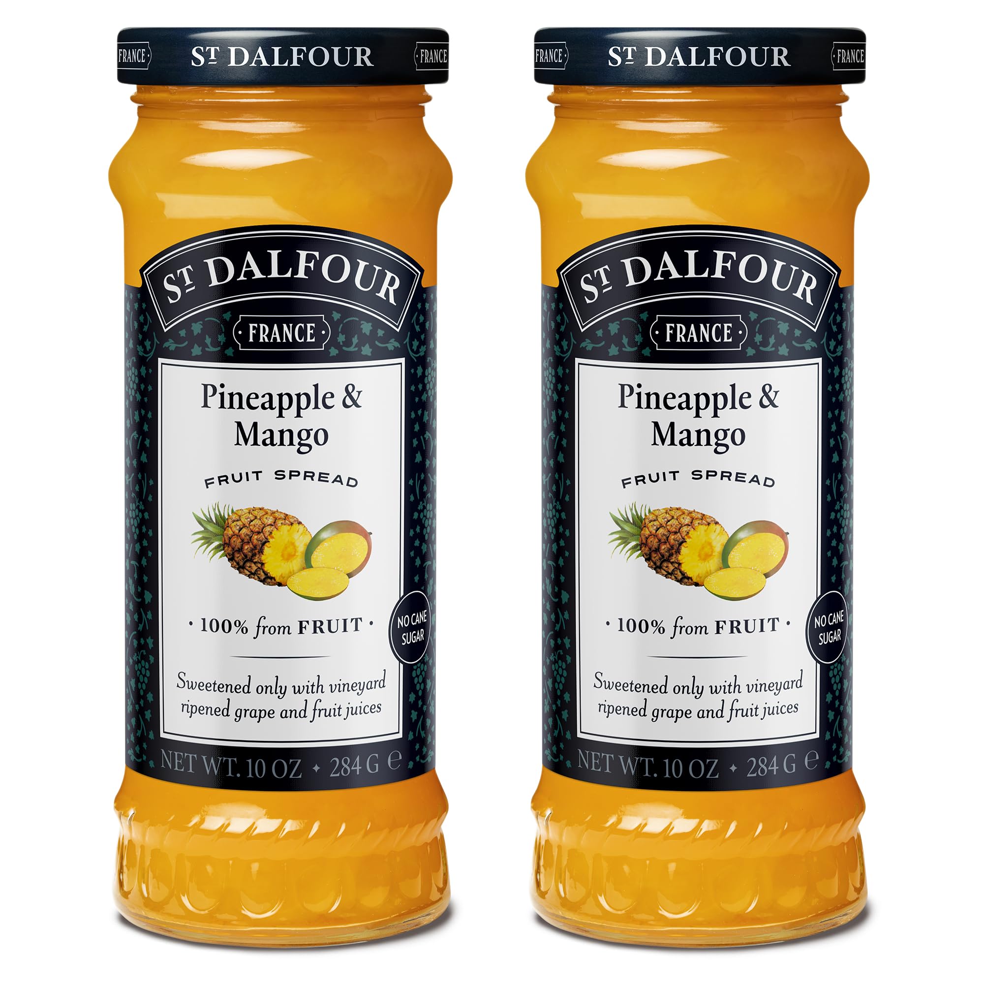 St. Dalfour Pineapple & Mango / 10 Ounce (Pack of 2) / 2 Fruit Snacks