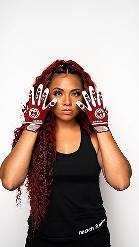 Miniatura 8 de MASSOV ALLSZN All Weather Women's Football Gloves - Receiver Gloves with Superior Grip Even When Wet - Football Gear