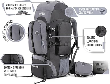 Bag For Men Hiking Backpack 60l 65 Litres Backpack Internal Frame