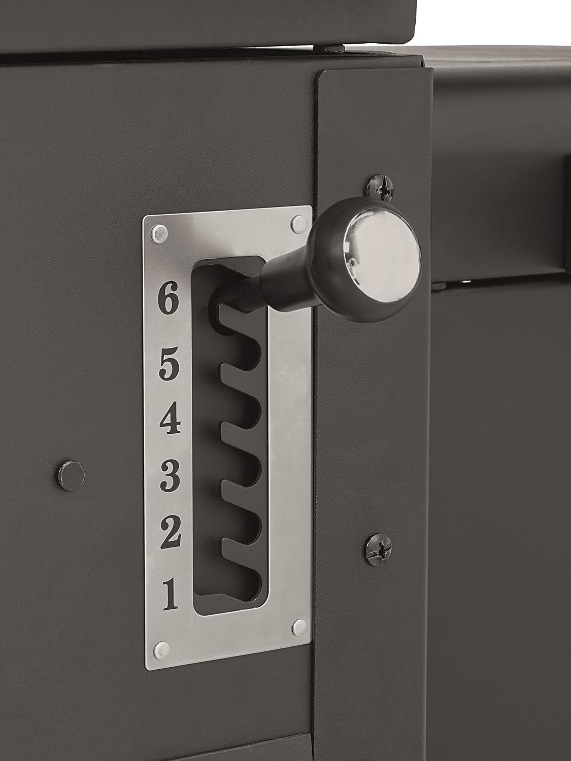 Charcoal Tray Height Adjustment Lever